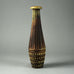 Wilhelm Kåge for Gustavsberg "Farsta" vase with brown and yellow ochre glaze G9218 - Freeforms