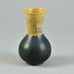Wilhelm Kåge for Gustavsberg "Farsta" vase with yellow ochre and black glaze G9226 - Freeforms