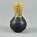 Wilhelm Kåge for Gustavsberg "Farsta" vase with yellow ochre and black glaze G9226 - Freeforms