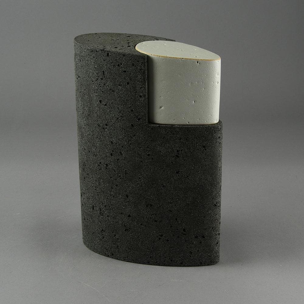 Wim Borst, the Netherlands, unique stoneware sculptural jar E7158b - Freeforms