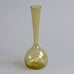Yellow glass bottle vase by Arthur Carlsson Percy for Gullaskrufs Glasbruk N8749 - Freeforms