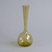 Yellow glass bottle vase by Arthur Carlsson Percy for Gullaskrufs Glasbruk N8749 - Freeforms